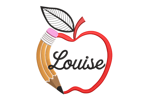 Apple Pencil Teacher Name – Custom