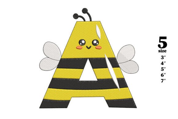 Bee in the Shape of the Letter A