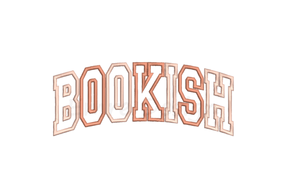 Bookish Embroidery Design
