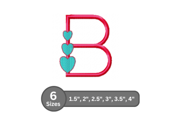 Candy Heart Alphabet- B