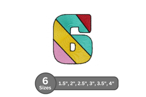 Candy Stripe Number -6