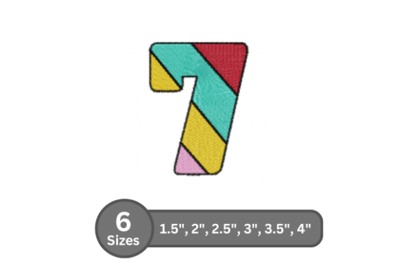Candy Stripe Number -7