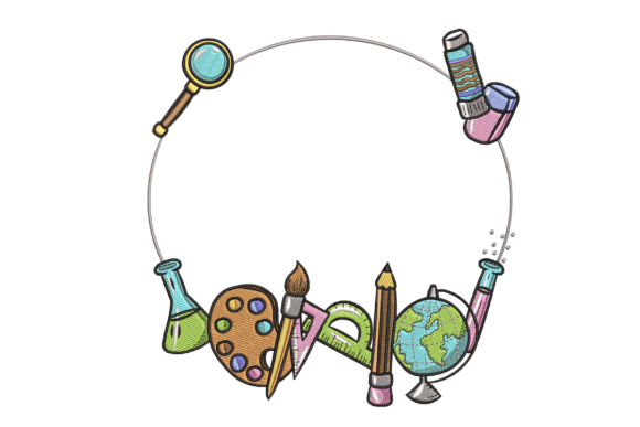 Science and Art Circle Frame
