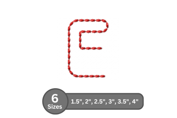 Soft Cord Alphabet -E