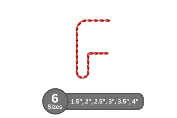 Soft Cord Alphabet -F