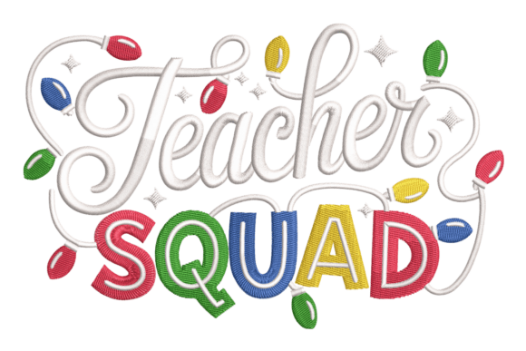 Teacher Squad Christmas Lights